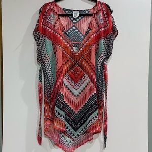 BECCA Multicolor Tunic Cover Up